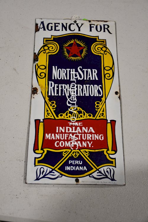 Agency for North Star Refrigerators Porcelain Sign