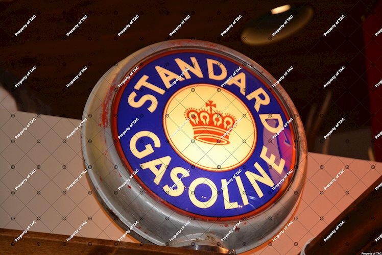Standard Oil of California Gasoline 15 single globe lens"