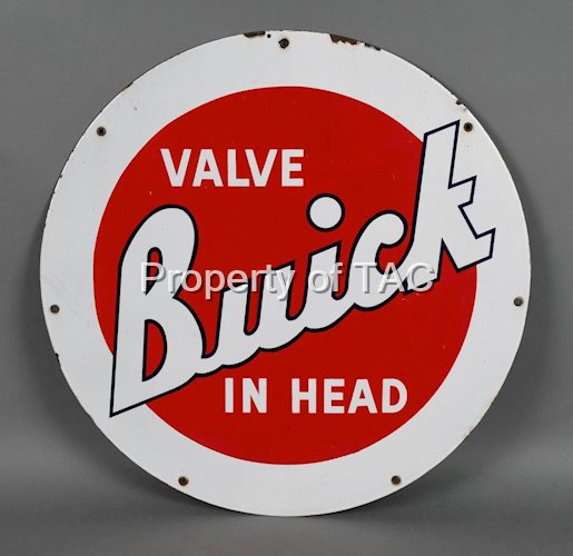 Buick Valve-in-Head Porcelain Sign