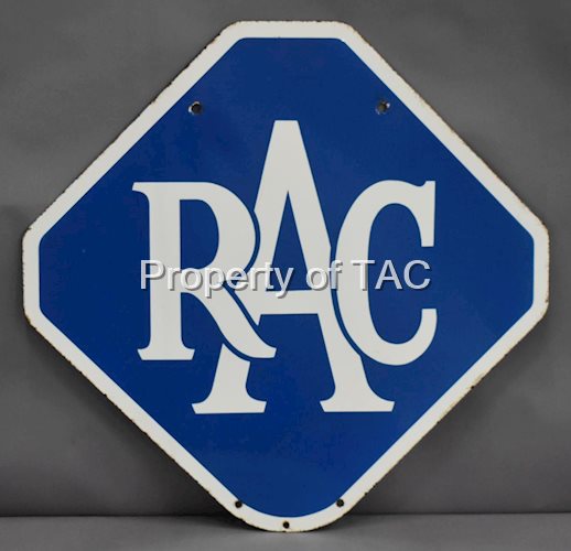 RAC (Royal Auto Club) Porcelain Sign