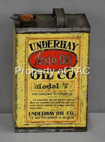 Underhay Auto Oil Model-T One Gallon Metal Can