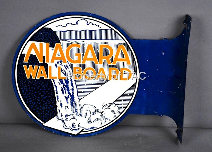 Niagara Wall Board Metal Flange Sign