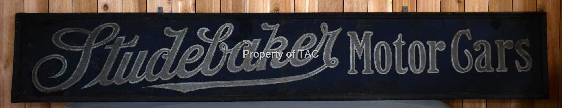 Large Studebaker Motor Cars Metal Smaltz Sign