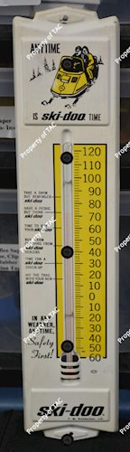 Ski-doo (snow mobile) Metal Thermometer