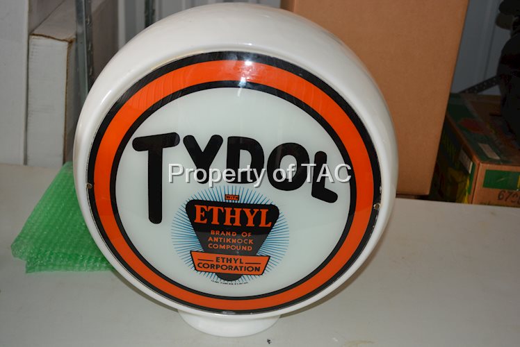 Tydol w/Ethyl Logo 13.5"D. Single Globe Lens