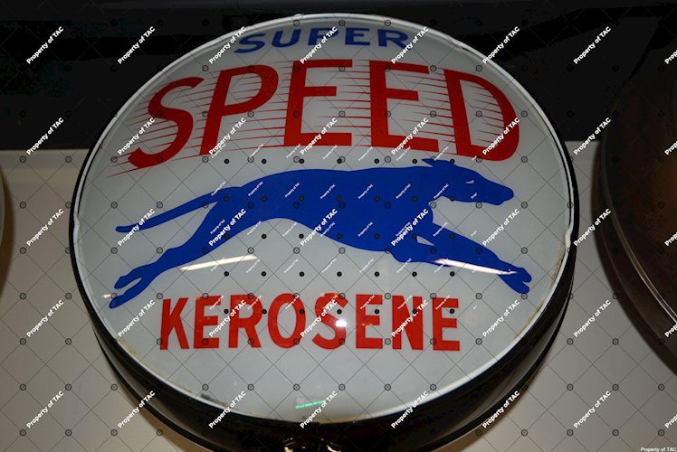 Super Speed Kerosene w/dog logo 15 globe lenses"