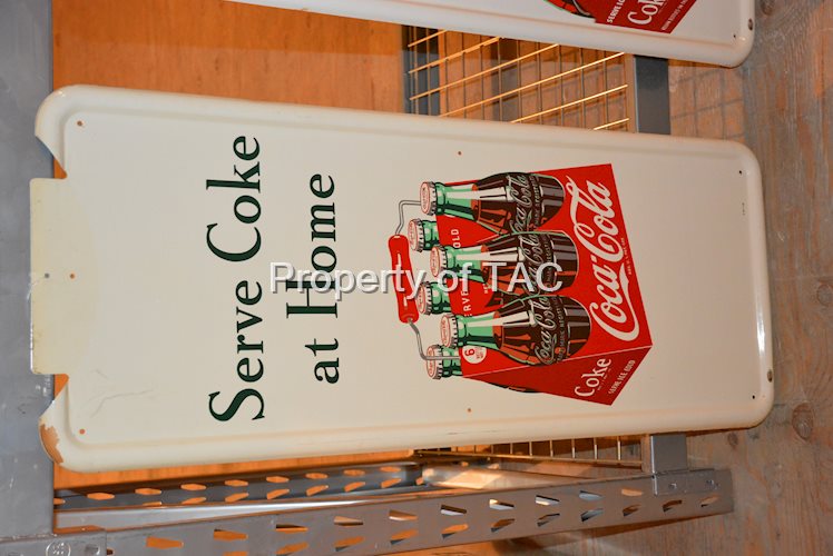 Coca-Cola Pilaster w/six pack