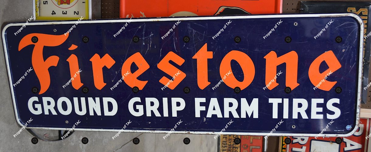 Firestone Ground Grip Farm Tires Metal Sign