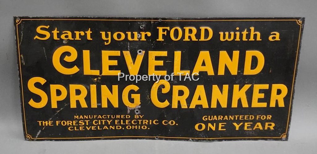 Cleveland Springs/E-Z Rider for Ford Cars Metal Sign