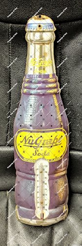 Nugrape Soda Tin Thermometer