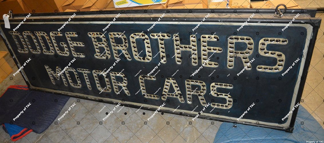 Dodge Brothers Motor Car Punched sign