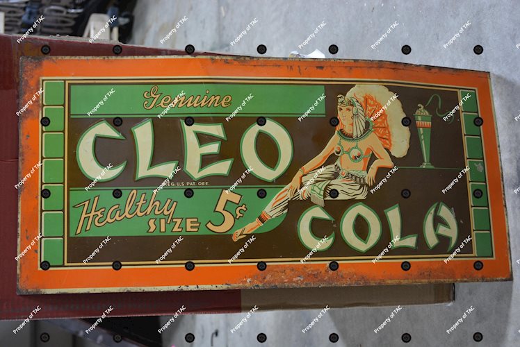 Genuine Cleo Cola Metal Sign