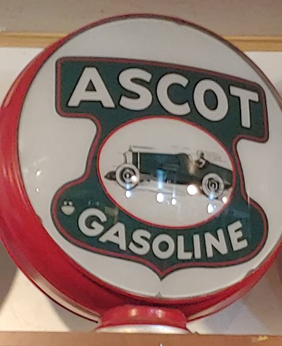 Ascot Gasoline w/Early Race Car 15 Single Globe Lens"