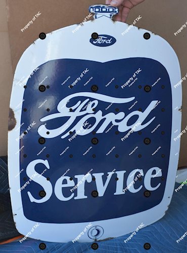 Ford Service Radiator Shaped Porcelain sign