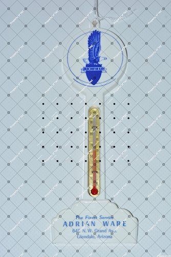 Richfield (gas) w/Eagle & Shield logo Plastic Pole Thermometer