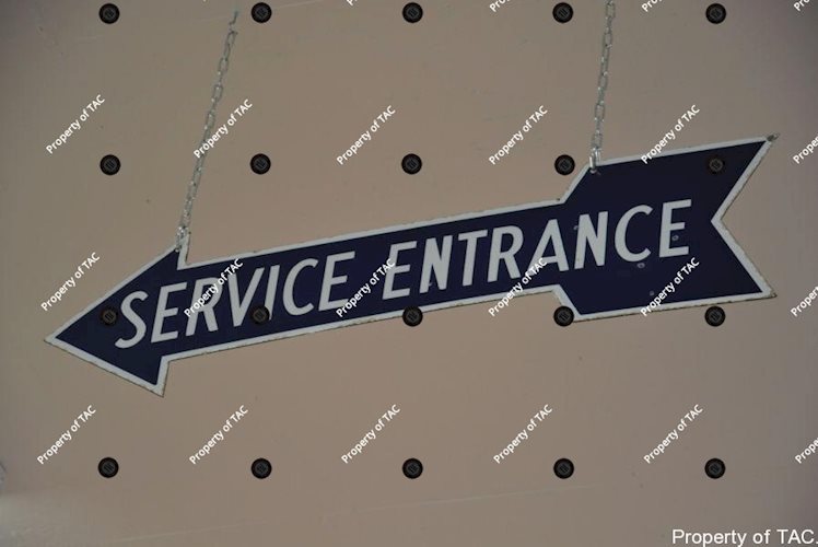 Service Entrance Arrow Sign