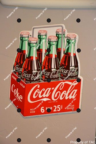 Coca-Cola 6 for 25, 6-pack sign
