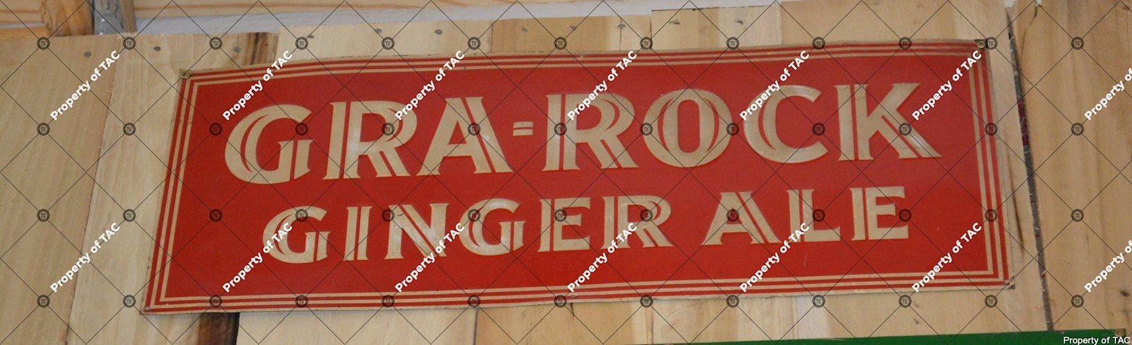 Gra-Rock Ginger Ale sign