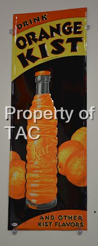Drink Orange Kist w/Bottle Metal Sign