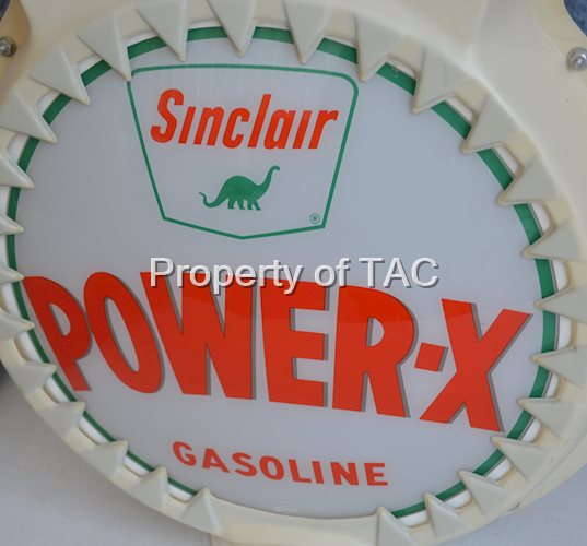 Sinclair w/Dino Power-X Gasoline 13.5" Single Globe Lens