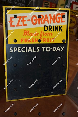 Eze-Orange Drink Chalkboard Metal Sign