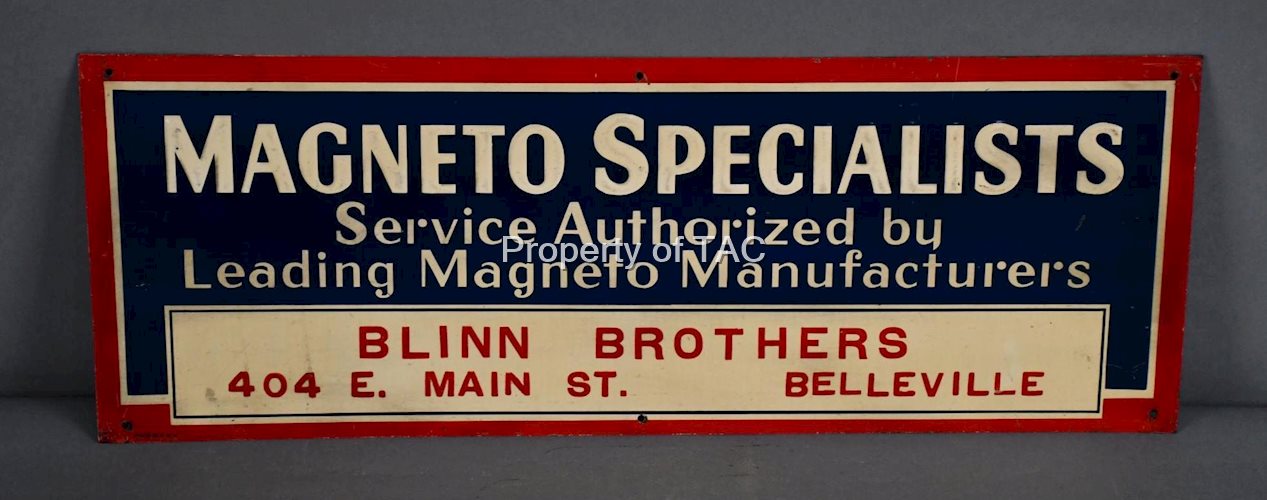 Magneto Specialist Metal Sign
