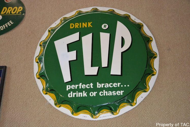 Drink Flip perfect bracer drink or chaser" sign"