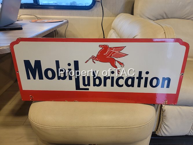 Mobilubrication w/Pegasus Porcelain Sign