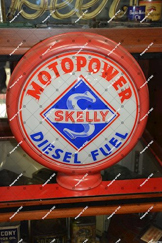 Skelly Motopower Diesel Fuel 13.5 single globe lens"