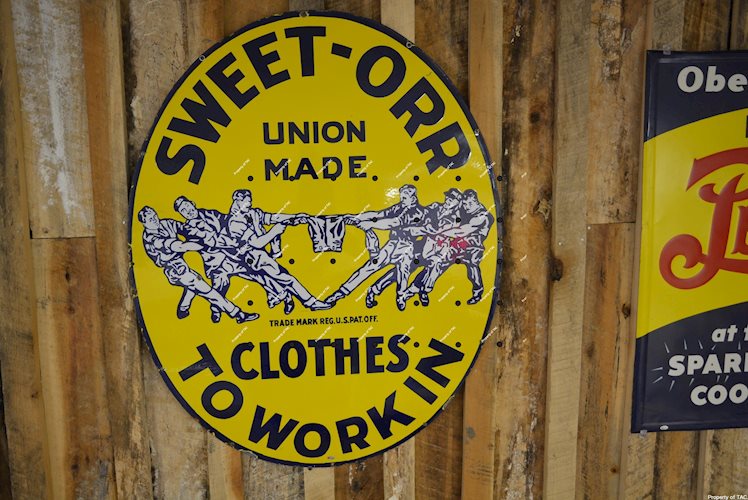 Sweet-Orr Clothes to Work in sign