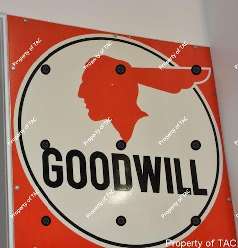 (Pontiac) Goodwill w/full feathered logo sign