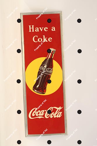 Have a Coca-Cola w/bottle in yellow dot sign