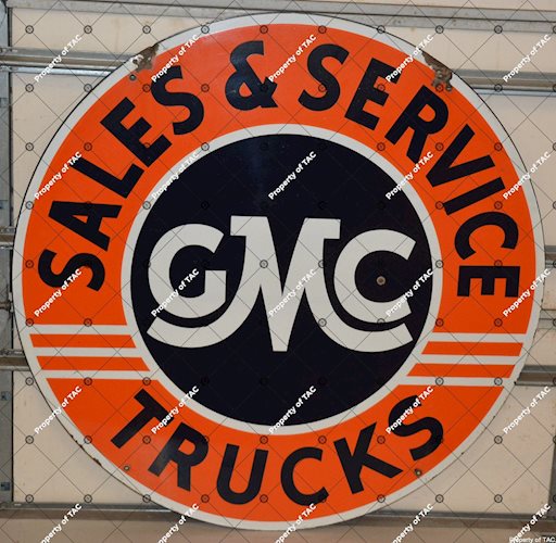 GMC Sales & Service Trucks Sign