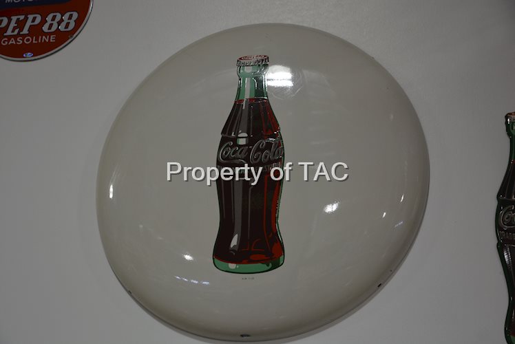 Coca-Cola Button with green bottle,