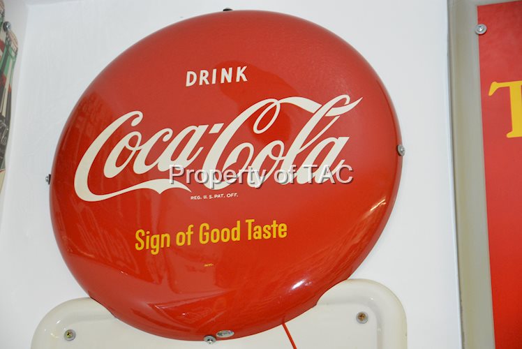 Drink Coca-Cola Sign of Good Taste button