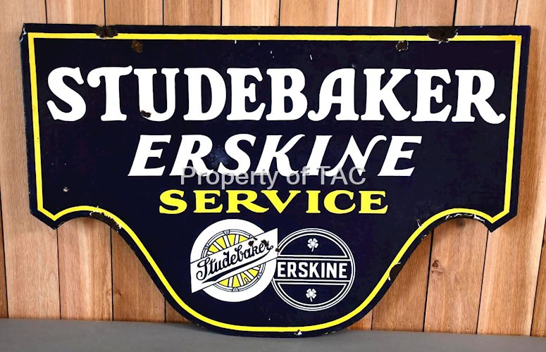 Studebaker Erskine Service w/Both Logos Porcelain Sign
