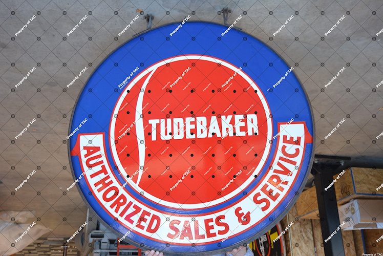 Studebaker Authorized Sales & Service Lazy S" sign"