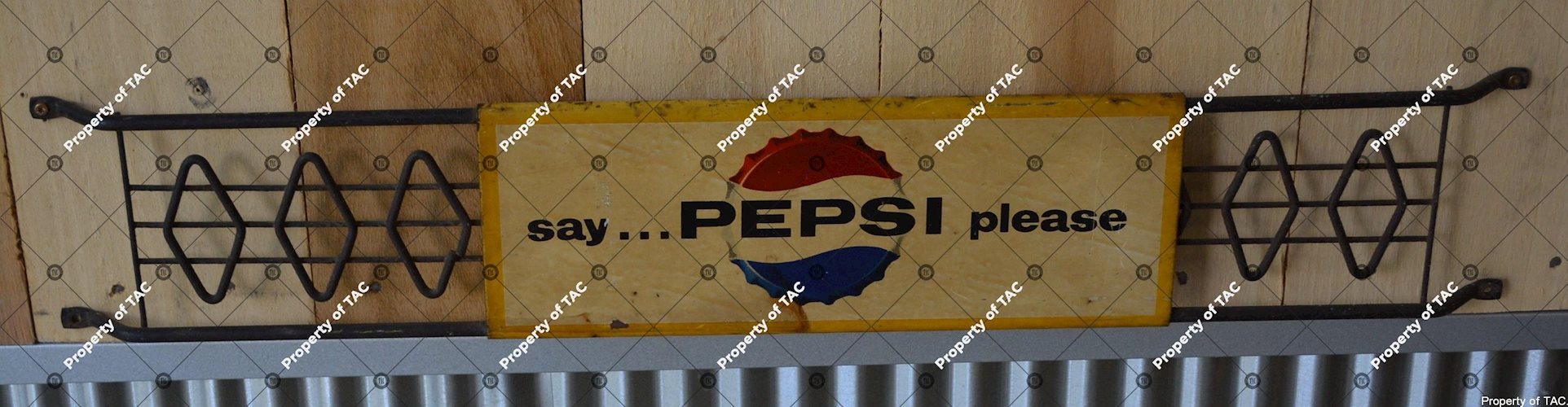 Say Pepsi-Please w/bottle cap logo door push