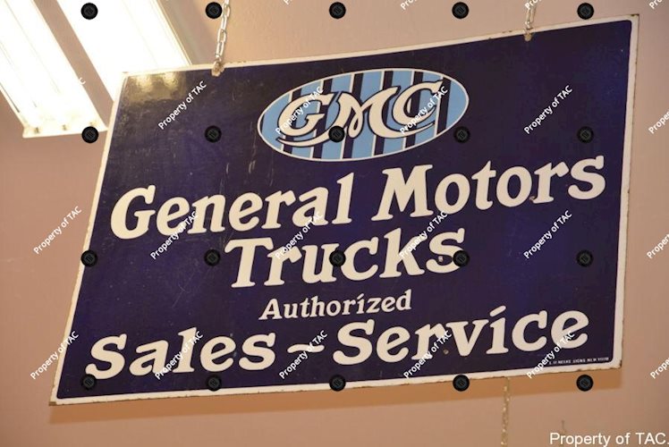 GMC General Motors Truck Sales Service sign