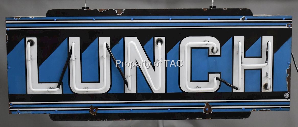 Lunch Porcelain Neon Sign