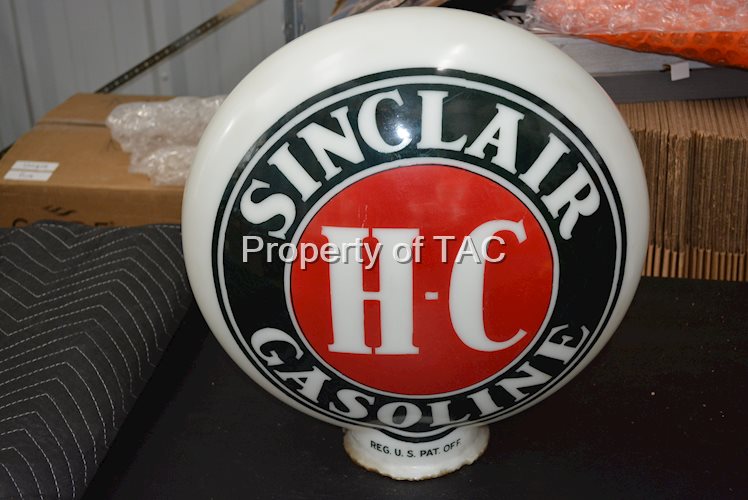 Sinclair H-C Gasoline OPB Milk Glass Globe