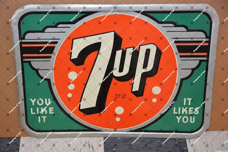 7up You Like it-It Likes You" sign"