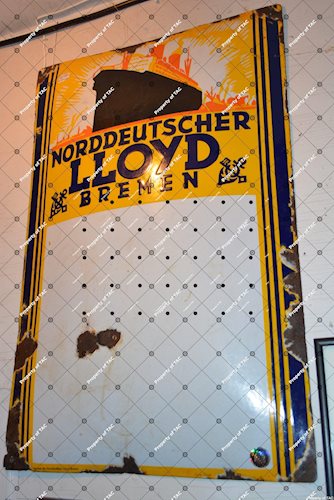 Nordeutscher Lloyd Brehen Ship sign