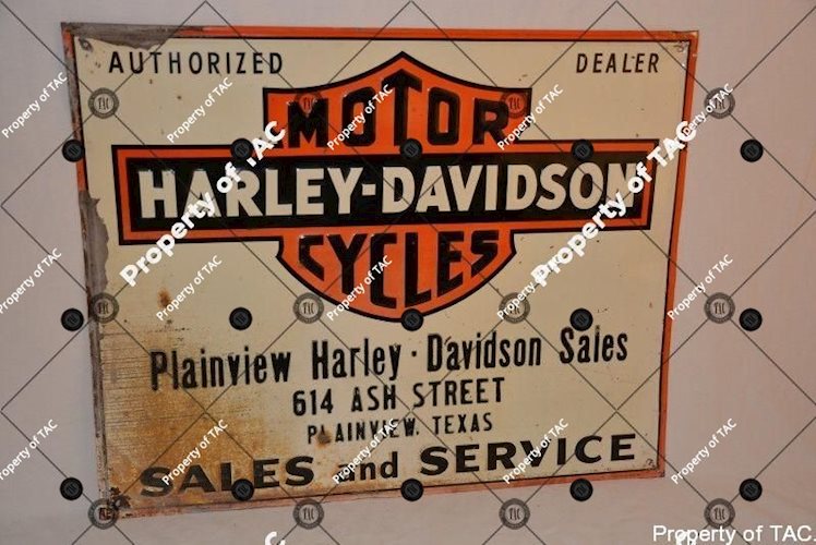 Harley-Davidson bicycle/motorcycles Sales and Service" sign"