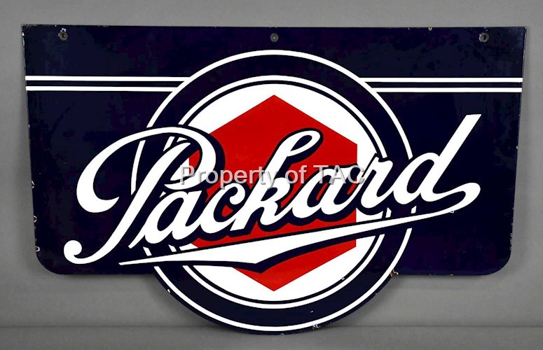 Packard w/Lug Nut Logo Porcelain Sign
