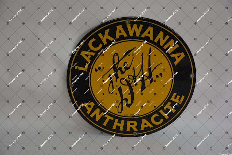 Lackawanna Anthracite The D&H" porcelain sign"