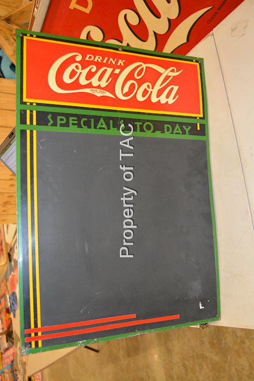 Drink Coca-Cola "Specials To Day" Menu Board Sign
