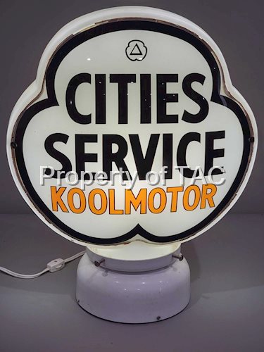 Cities Service Koolmotor Clover-Shaped Globe Lenses