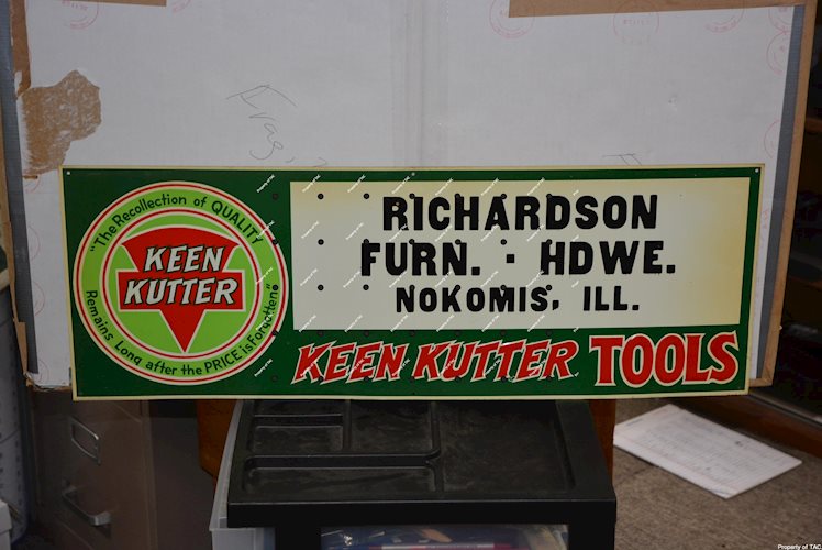 Keen Kutter Tools metal sign