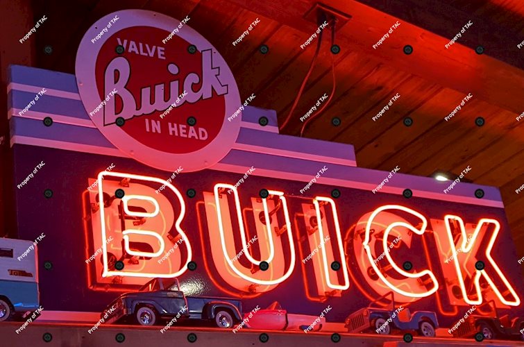 Buick Porcelain Neon Single Sided Sign (Complete side)